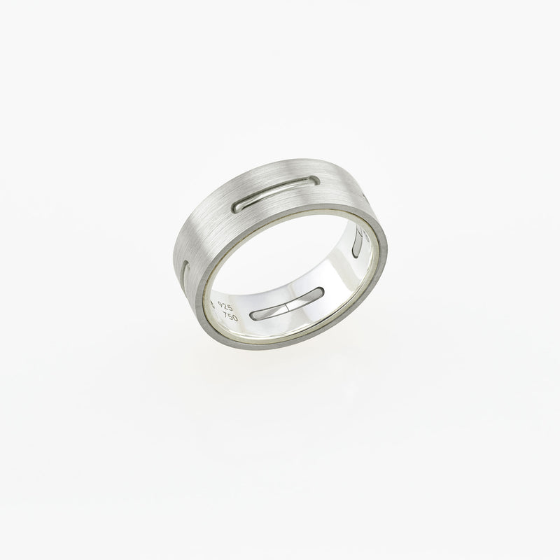 Ring - 19k White/Silver/19k White Gold - 6.0mm