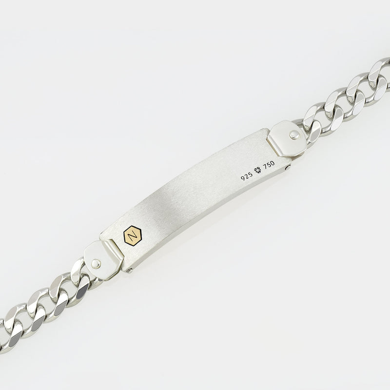 Bracelet MD46 - Silver/ 18k Yellow Gold Brushed
