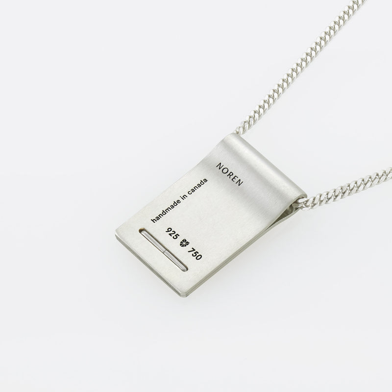 Necklace - Silver/ Silver/ 19k White Gold - Fold
