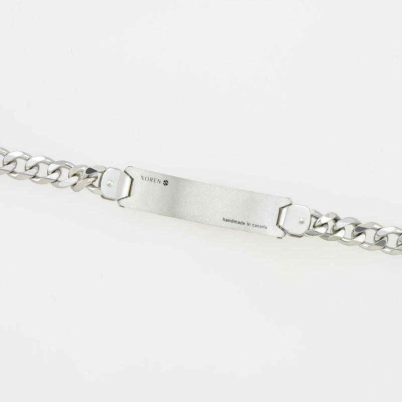Bracelet MD46 - Silver/ 19k White Gold Brushed