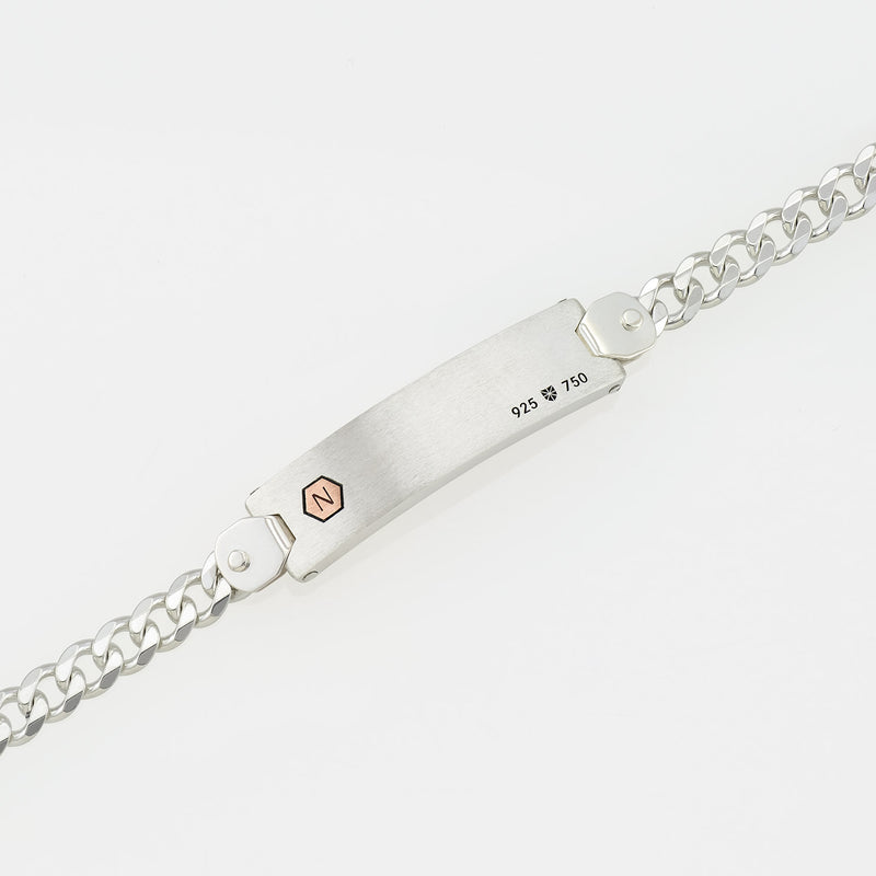 Bracelet MD40 - Silver/ 18k Rose Gold Brushed