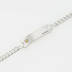 Bracelet MD40 - Silver/ 18k Yellow Gold Brushed