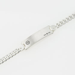Bracelet MD40 - Silver/ 19k White Gold Brushed