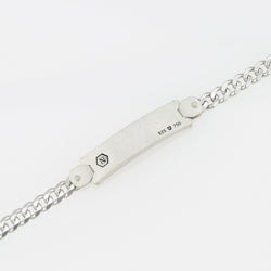 Bracelet MD40 - Silver/ 19k White Gold Frosted