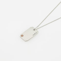 Necklace ID30 - Silver/ 18k Rose Gold Brushed