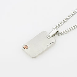 Pendant ID40B - Silver/ 18k Rose Gold Frosted