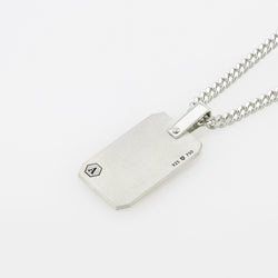 Pendant ID40B - Silver/ 19k White Gold Frosted