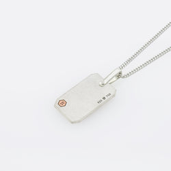 Pendant ID30B - Silver/ 18k Rose Gold Frosted