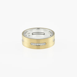 Ring - 18k Yellow Gold/Silver/Diamond/Platinum - 6.0mm