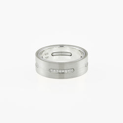 Ring - 19k White Gold/Silver/Diamond/Platinum - 6.0mm