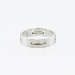 Ring - Silver/Silver/19k White Gold - 6.0mm